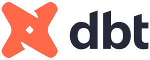 dbt logo representing data transformation and analytics workflow automation